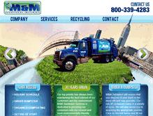 Tablet Screenshot of mmsanitation.com
